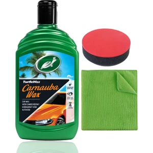 Turtle Wax Boya Koruma Carnauba Cila 500 ml  + Uygulama Bezi & Süngeri