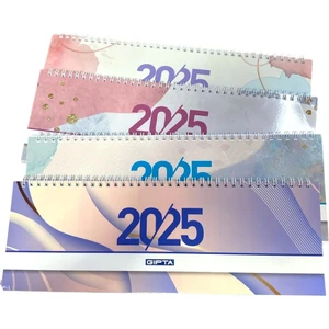 2025 Brite Haftalık Spiralli Masa Takvimi 12X33 cm (504-BTK) Mod.7