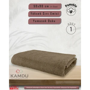 Pamuklu Havlu (50 x 90 cm )  (1 Adet ) Berber Havlusu,, El Yüz Havlusu, Kuaför Havlusu, Sporcu Havlusu