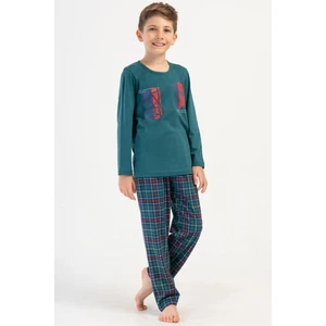 Erkek Çocuk Uzun Kol Petrol Pijama Takım C4T4N1O504