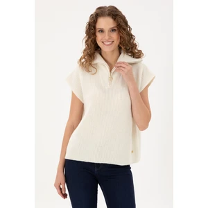 U.S. Polo Assn. Kadın Krem Kazak /triko 50297101-VR071