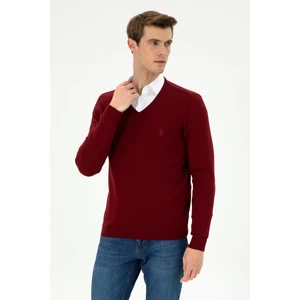 U.S. Polo Assn. Erkek Bordo Kazak /triko 50294764-VR014