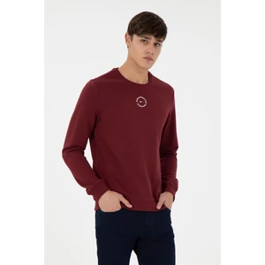 U.S. Polo Assn. Erkek Bordo Sweatshirt 50293436-VR014