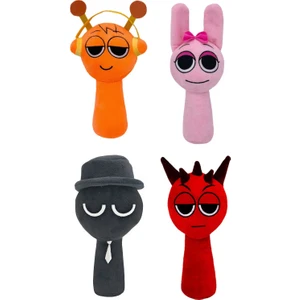 4 Parça Set 25CM Sprunki Ritim Kutusu Oyuncak Peluş (Yurt Dışından)
