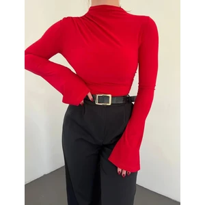 Kadın Ispanyol Kol Büzgülü Bluz