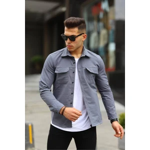 Serseri Jeans Erkek Çift Cep Mint Yeşili  Taktik Kumaş Paraşüt Gömlek