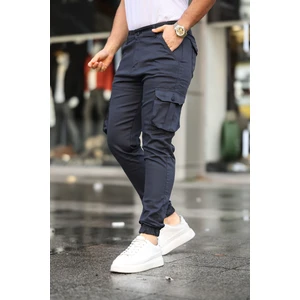 Serseri Jeans Slim Fit Körüklü Cep Paça Lastikli Esnek Kumaş Erkek Kargo Pantolon