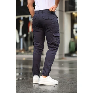 Serseri Jeans Bej Renk Körüklü Paçası Lastiksiz Kargo Pantolon