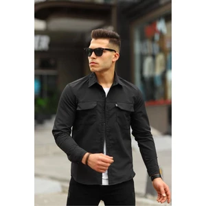 Serseri Jeans Erkek Çift Cep Mint Yeşili  Taktik Kumaş Paraşüt Gömlek