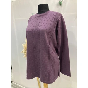 Nacar Çarşı Anne Kadın Gül Kurusu Triko Kazak Bluz