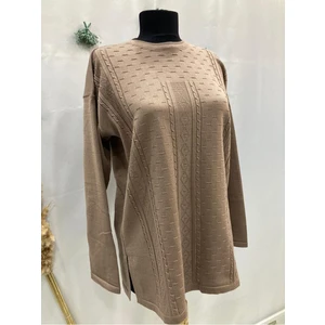 Nacar Çarşı Anne Kadın Krem Triko Kazak Bluz