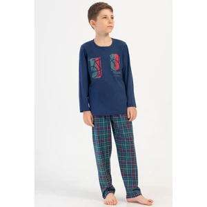 Erkek Çocuk Uzun Kol İndigo Pijama Takım C4T4N1O504