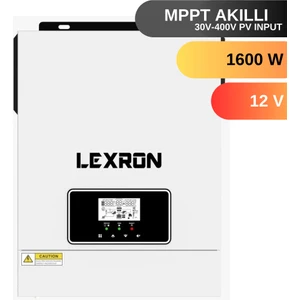 LEXRON 1.6KW MPPT 12V TAM SİNÜS AKILLI İNVERTER YÜKSEK VOLTAJ