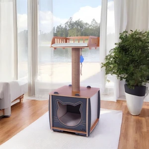 Pati Homes Yataklı Kedi Evi XL