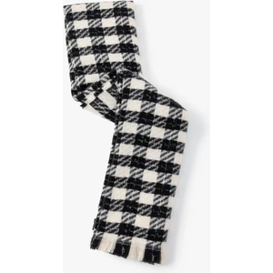 Ekoseli Atkı Püskül Detaylı