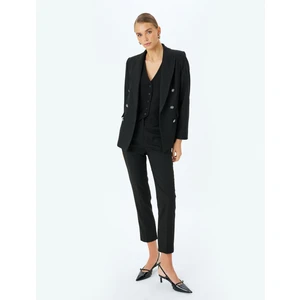 Yüksek Bel Slim Fit Cigarette Pantolon