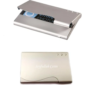 Isme Kişiye Özel Ince Model Alüminyum Kartvizitlik