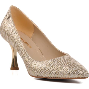 Pierre Cardin Altın Kadın Topuklu Ayakkabı