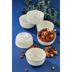 10 cm Beyaz Porselen Çerez ve Sunum Kasesi 6'lı Set | Şık ve Dayanıklı Tasarım