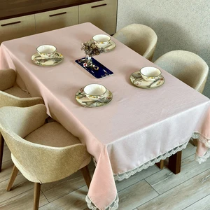 Masa Örtüsü, Leke Tutmayan Yemek Masası Örtüsü, Gardenya Kumaş Masa Örtüsü, Pembe