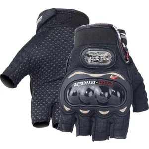 Single Sword Pro Biker Motosiklet Bisiklet Eldiveni Yarım Yazlık Korumalı Motor Eldiveni