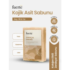Fuerte Anadolu Kojiso Kojic Asit Sabunu, Zerdeçal Sabunu Yara, Akne, Kararma, Kolajen Etkili, Hyaluronik