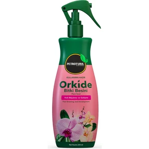 Kullanıma Hazır Orkide Sıvı Bitki Besini - Uzun Süreli Çiçeklenme ve Sağlıklı Büyüme İçin Besleyici Yaprak ve Kök Spreyi Çiçekleri Koruyan Formül 250 ml