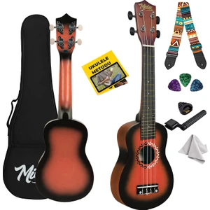 UKX-600RD Sunburs Efektli Maun Concert Ukulele Full Set