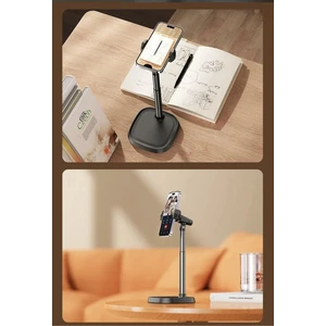 Uzunluğu ve Açısı Ayarlanabilir Masaüstü Telefon Tutacağı 40 cm Uzunluk Fonksiyonel Telefon Standı