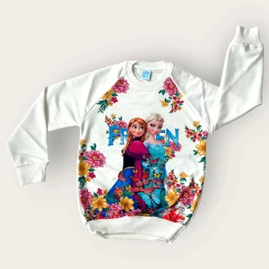 Kız Çocuk Frozen Elsa Karakter Baskılı Sweatshirt