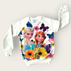Kız Çocuk Frozen Elsa Karakter Baskılı Sweatshirt