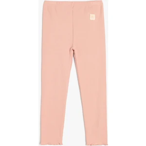 Pamuklu Beli Lastikli Yüksek Belli Basic Tayt