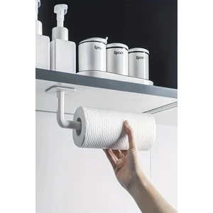 Yapışkanlı L Model Kağıt Rulo Havluluk, Peçetelik, Yapışkanlı Tasarım, Banyo Askısı Duvar Askısı