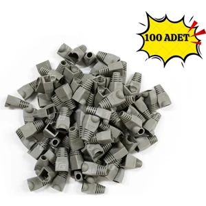 100'LÜ Paket RJ45 Cat6 CAT6E Cat5 CAT5E Ethernet Ağ Kablosu Jakı Koruma Cover Kılıfı Kablo Konektörü