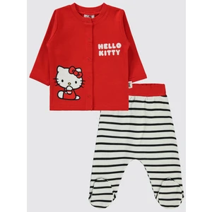 Hello Kitty Kız Bebek Pijama Takımı 1-6 Ay Siyah