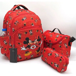 Miki Okul Çantası Mickey Çanta  3lü Set Okul Çantası
