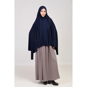 Manolyaşal Pratik Eşarp Standart Beden Peçeli 5xl Sufle - Lacivert