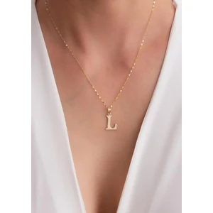 Bayar Gold 14 Ayar Altın L Harf Şirin Kolye