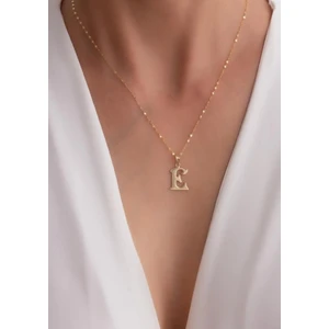 Bayar Gold 14 Ayar Altın E Harf Şirin Kolye