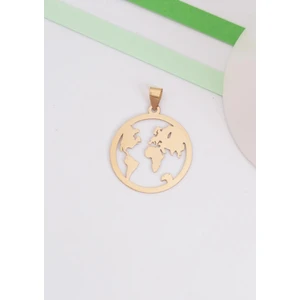 Bayar Gold 14 Ayar Altın Dünya Kolye Ucu