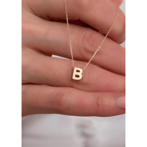 Bayar Gold 14 Ayar Altın B Harf Kolye