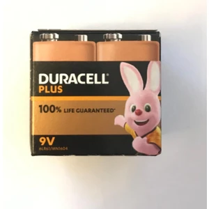 DURACELL Alkalin 9 Volt  Pil 4 adet