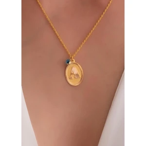Bayar Gold 14 Ayar Altın A Harf Nostaljik Kolye