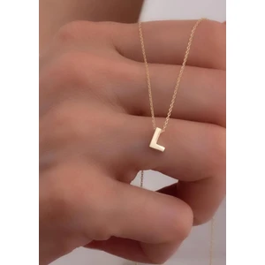 Bayar Gold 14 Ayar Altın L Harf Kolye