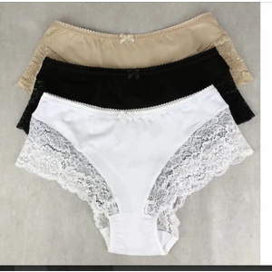 Kadın Siyah Modal Dantelli Külot 4'lü 0123