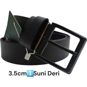 Kot Kumaş Suni Deri Erkek Pantolon Kemeri