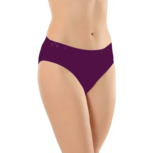 6 Adet 04 Kadın Modal Beli Dantelli Külot Mor M