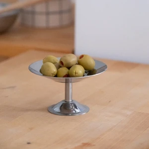 Metal Yüksek Ayaklı Kahvaltılık Lokum Tatlı Sunum Tabağı