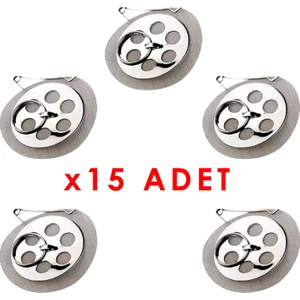 Altınmakas 15 Adet Paslanmaz Çay Süzgeci