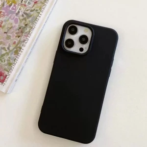 Epa Center Düz Silikon Apple iPhone Kılıf 13/14 Uyumlu Siyah